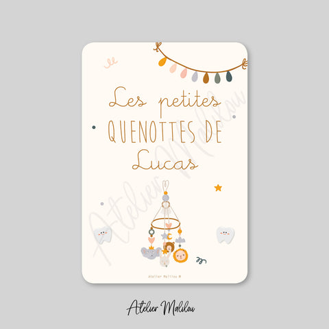 Carte quenottes baby room