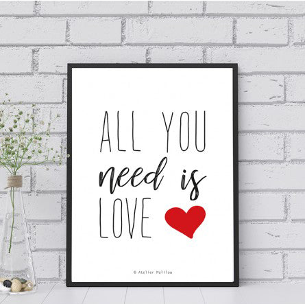 Affiche all you need is love